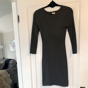 Gray Maxi Sweater Dress